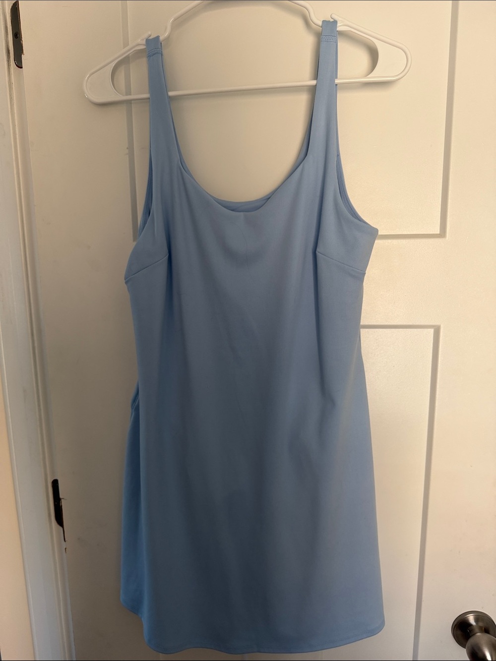 Danskin Pale Blue Slip Dress with Adjustable Straps